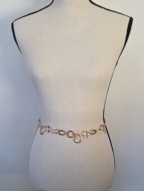 Gold Link Chain Waist Belt